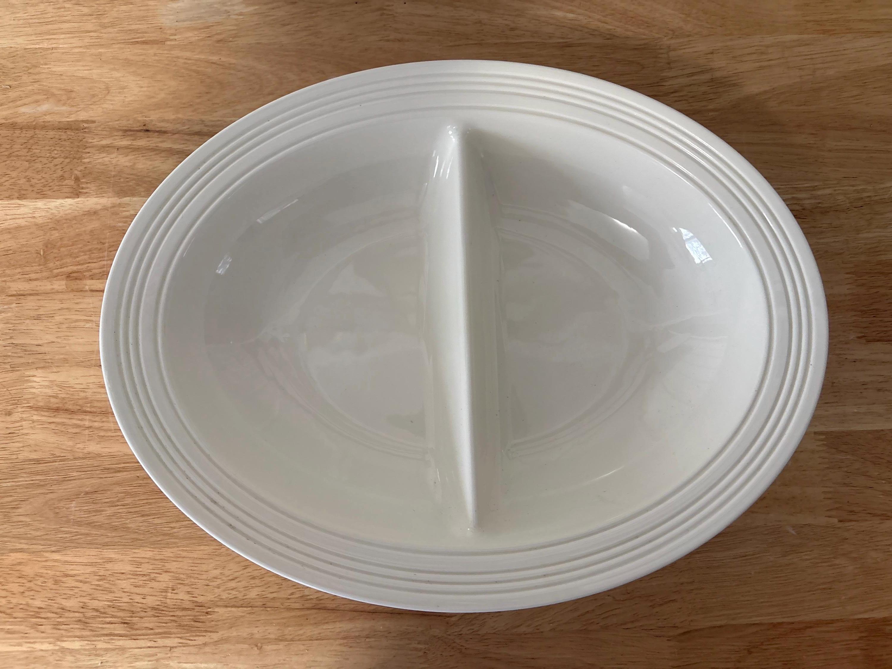 Wedgwood, Jasper Conran Casual Cream, Oval Divided Server - Etsy