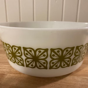 Pyrex, 475, Otoño Floral, Verde, Cazuelas Redondas,