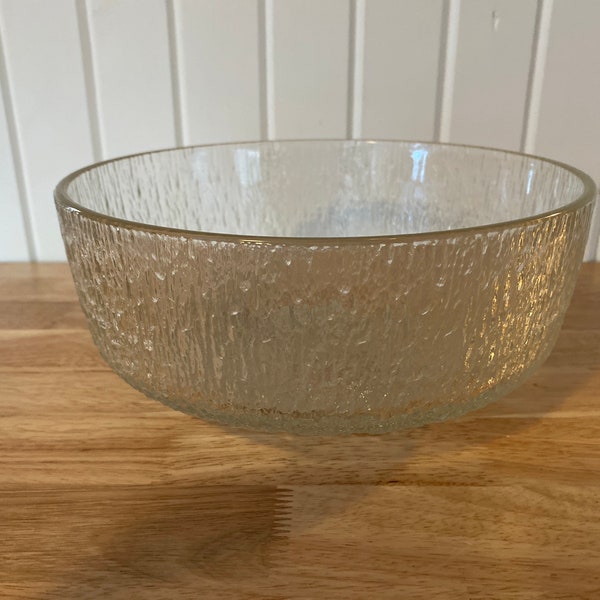 Indiana Glass "Crystal Ice" salad bowl