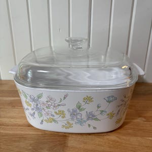 Corning Ware, Pastel Bouquet,  A-5, Covered Casserole