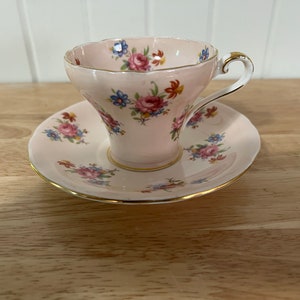 Aynsley, Teacup, bone china, England, pink, rose
