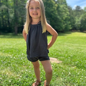 Girls Summer Outfit, Toddler Two Piece Outfit, Muslin Outfit, Toddler Girls Outfit, Toddler Summer Outfit, Baby Summer Set, Baby Two Piece