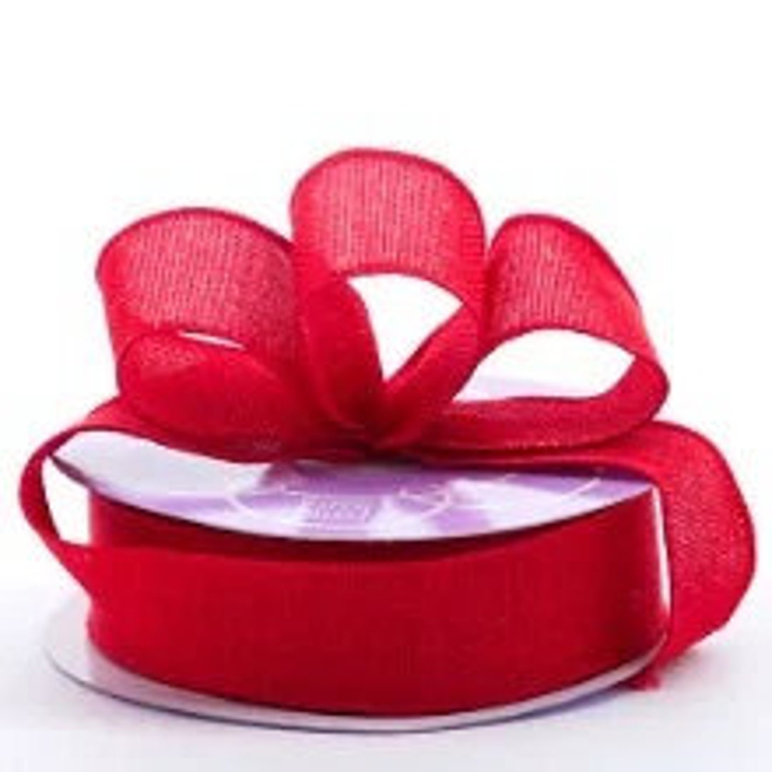 Red Heavy Weave Ribbon 2.5″ X 10yds (30 Feet) - Etsy
