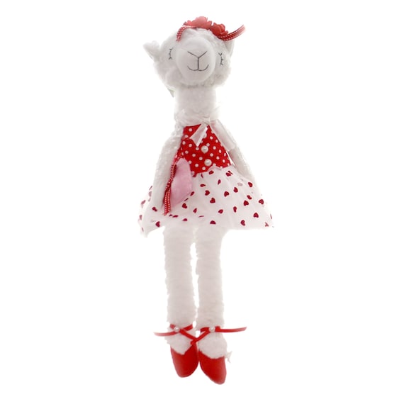 valentines llama plush