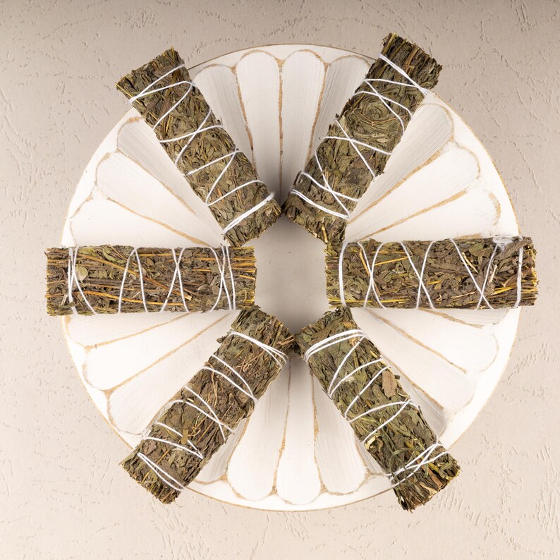 Black Sage Mugwort Smudge Stick 4