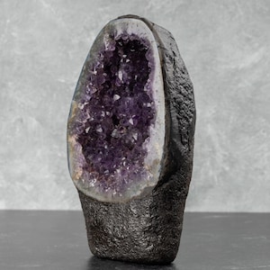 Natural Amethyst Cathedral Geode Healing Crystals, &quot;AAA&quot; Quality Large Amethyst Cluster, Purple Amethyst Geode, Spiritual Home Decor