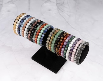 8mm Healing Crystals Bracelet, Bead Bracelets for Women Men, Crystal Jewelry, Natural Gemstone Jewelry, Energy Crystal, Spiritual Bracelet