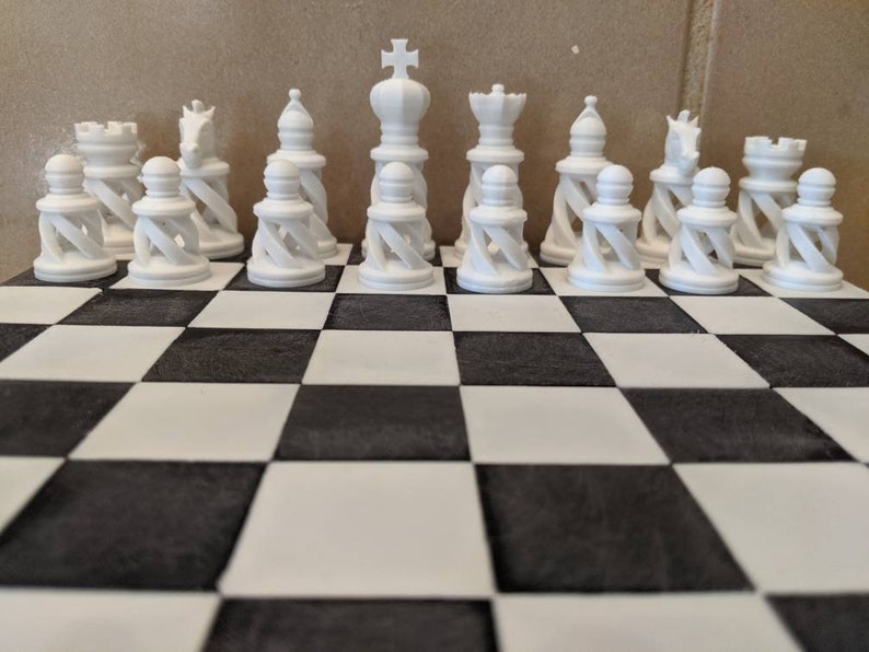 Spiral Chess Pieces