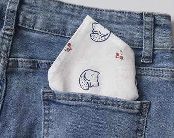 mouchoir en tissus réutilisable doux pour le nez pour femme, homme et enfant