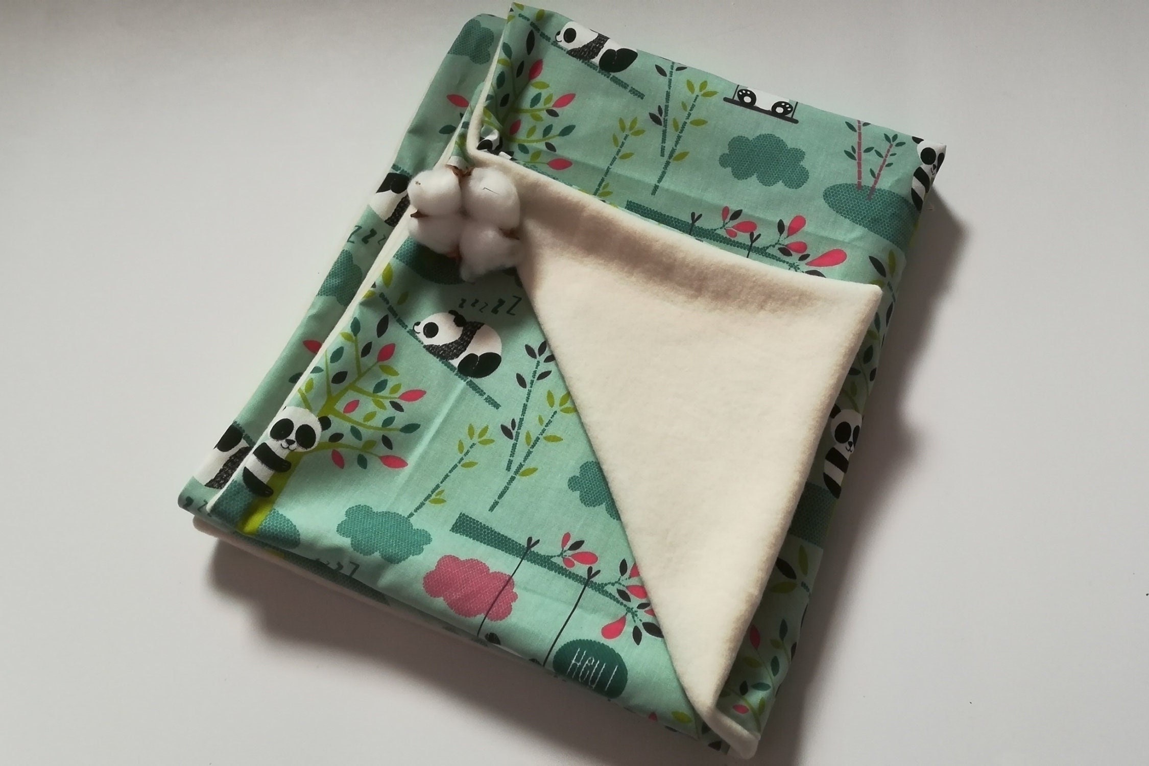 Couverture Pour Bébé et Nouveau Né en Coton Bio Tout Doux