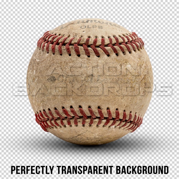 Transparent Images & Digital Overlays | Hi-Res TRANSPARENT BASEBALL| Photoshop Resources | High-Resolution 4K photography