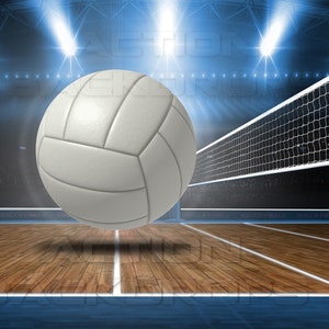 Digital Backdrop Photography Sports VOLLEYBALL BLUE - Etsy