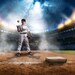 Digital Backdrop Photography - Baseball, Softball |  NIGHT & DAY STADIUM | Photoshop Backgrounds and Overlays | High-Resolution 4K Download 