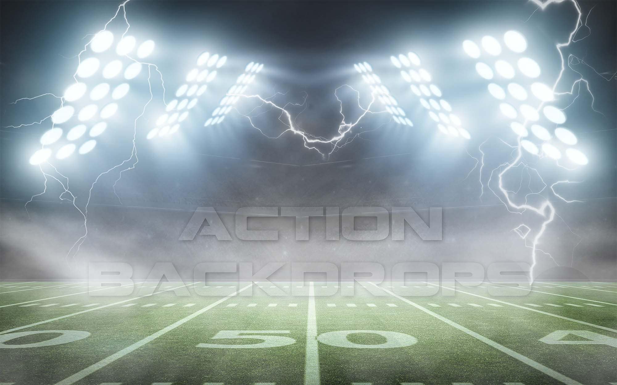 Football Digital Backdrop LIGHTNING FOOTBALL CREATOR Pack 