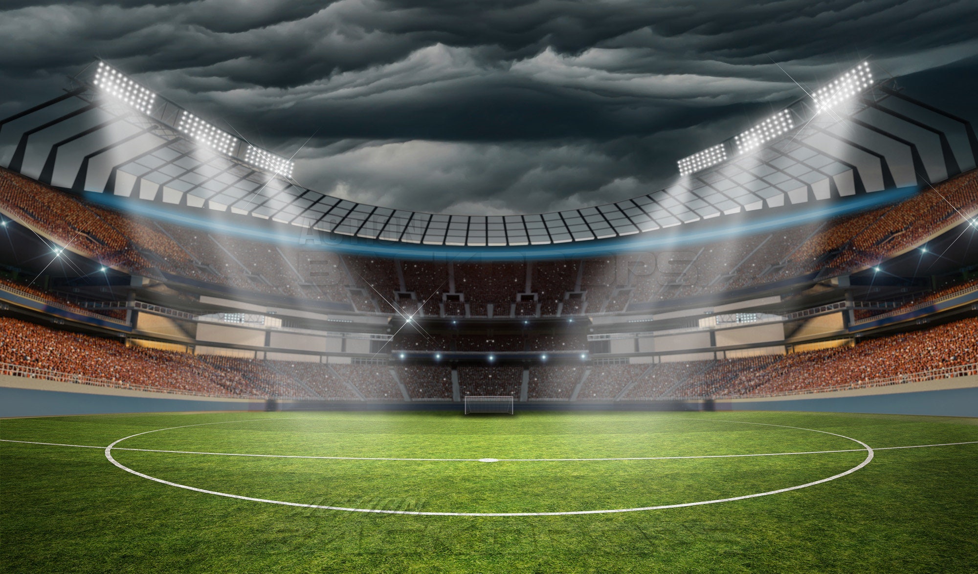 Football Digital Backdrop LIGHTNING FOOTBALL CREATOR Pack 