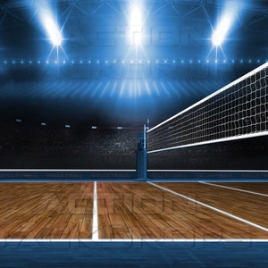 Digital Backdrop Photography Sports VOLLEYBALL BLUE - Etsy