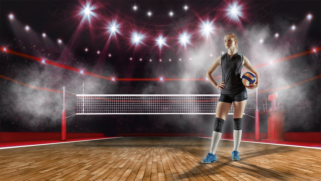 Digital Backdrop Photography Sports VOLLEYBALL STADIUM Photoshop
