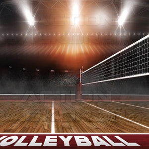 Digital Backdrop Photography Sports VOLLEYBALL RED VIBRANCE Photoshop ...