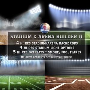 Generator tła cyfrowego sportowego - STADIUM & ARENA CREATOR 2 | Tła i nakładki Photoshop | Pobierz w super wysokiej rozdzielczości 4K
