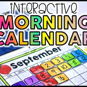 Interactive Morning Calendar Binder