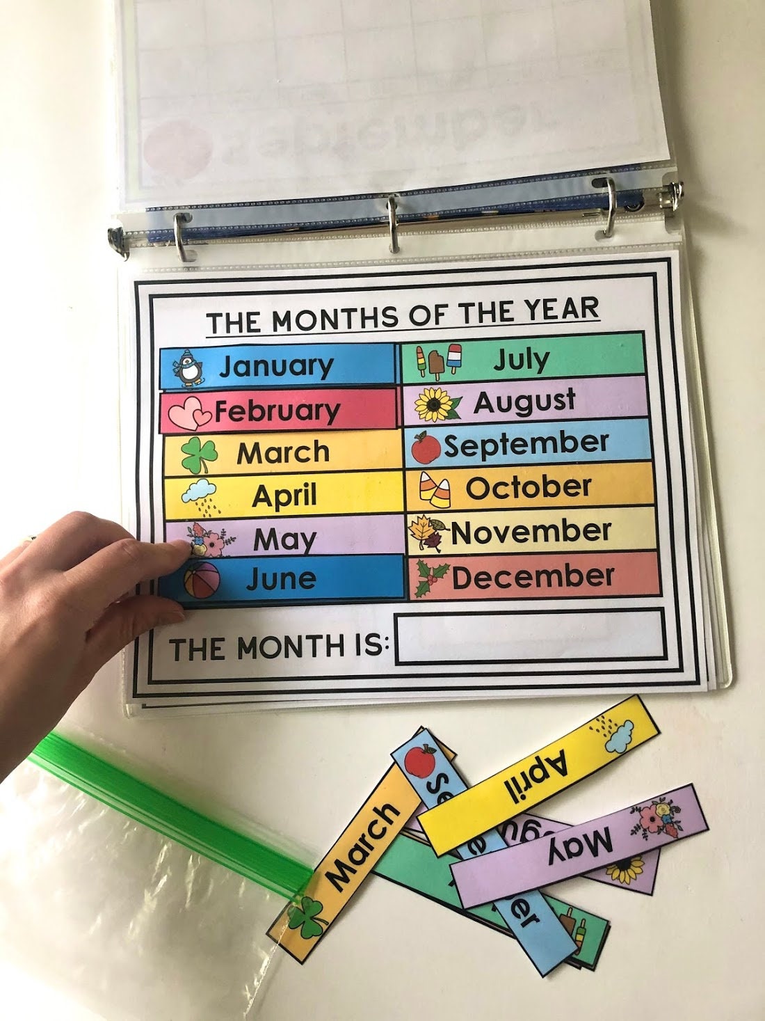 Interactive Morning Calendar Binder Etsy Interactive Morning Calendar Binder Etsy