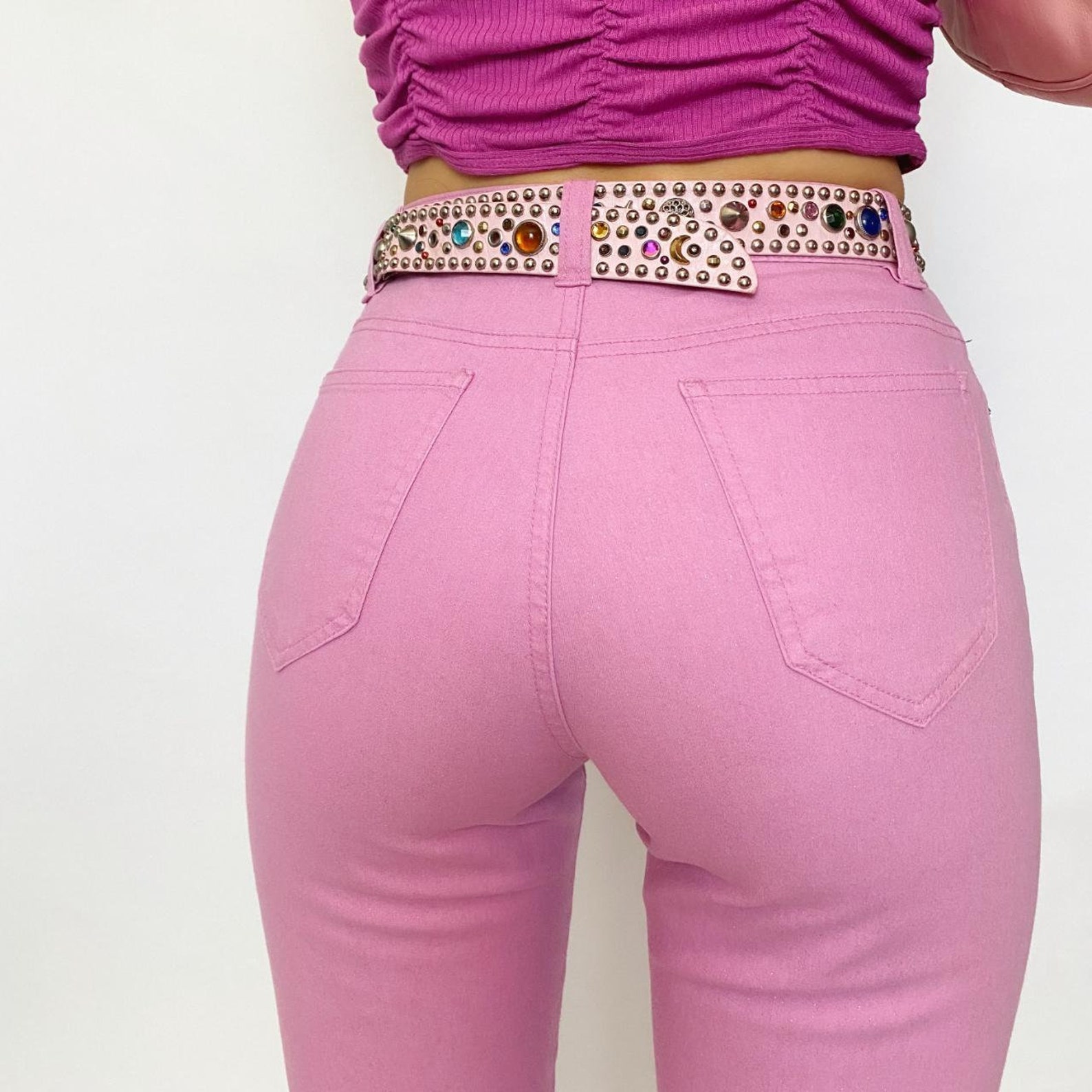 Y2k Pink Glitter Jeans by Limited Too Etsy