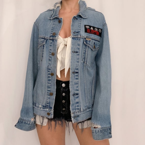 vintage levi's led zeppelin trucker jacket