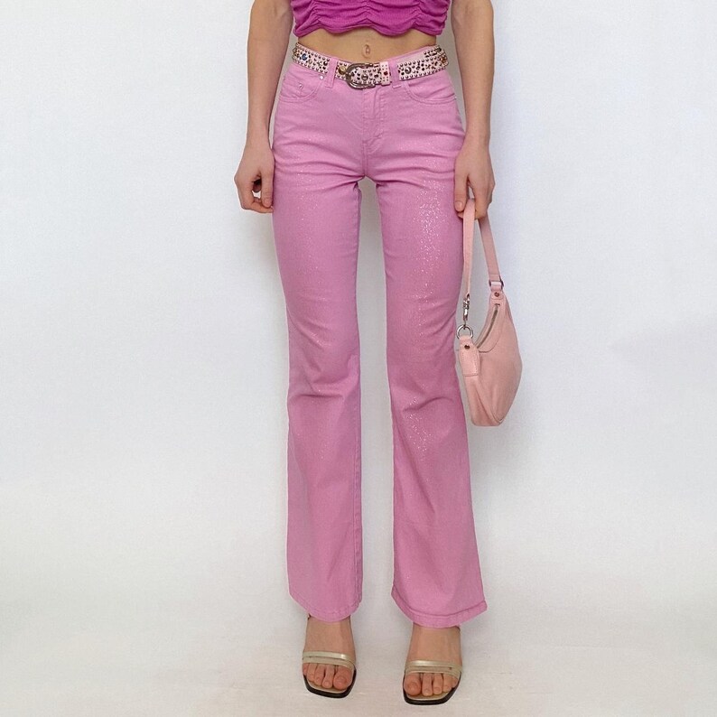 Y2k Pink Glitter Jeans by Limited Too Etsy