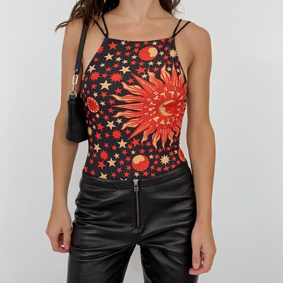 motel celestial bodysuit / swimsuit low back
