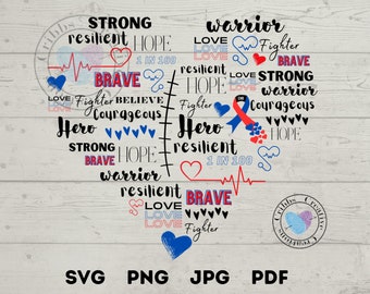CHD Heart Warrior Congenital Heart Defect, CHD Awareness 1 in 100, Strong Warrior Heart Design | Gift | Svg Png Cricut Design Sublimation