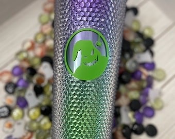 Oogie Boogie Studded Tumbler | Green Purple Gradient 24 OZ Cup