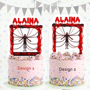 StrangerThings Digital cake topper, Custom Cake Topper! DIY Digital cake topper, cake topper, cupcakes , party decor. Birthday, Personalized