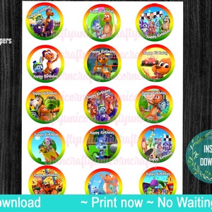 Go Dog Go, dog cupcake toppers, clipart