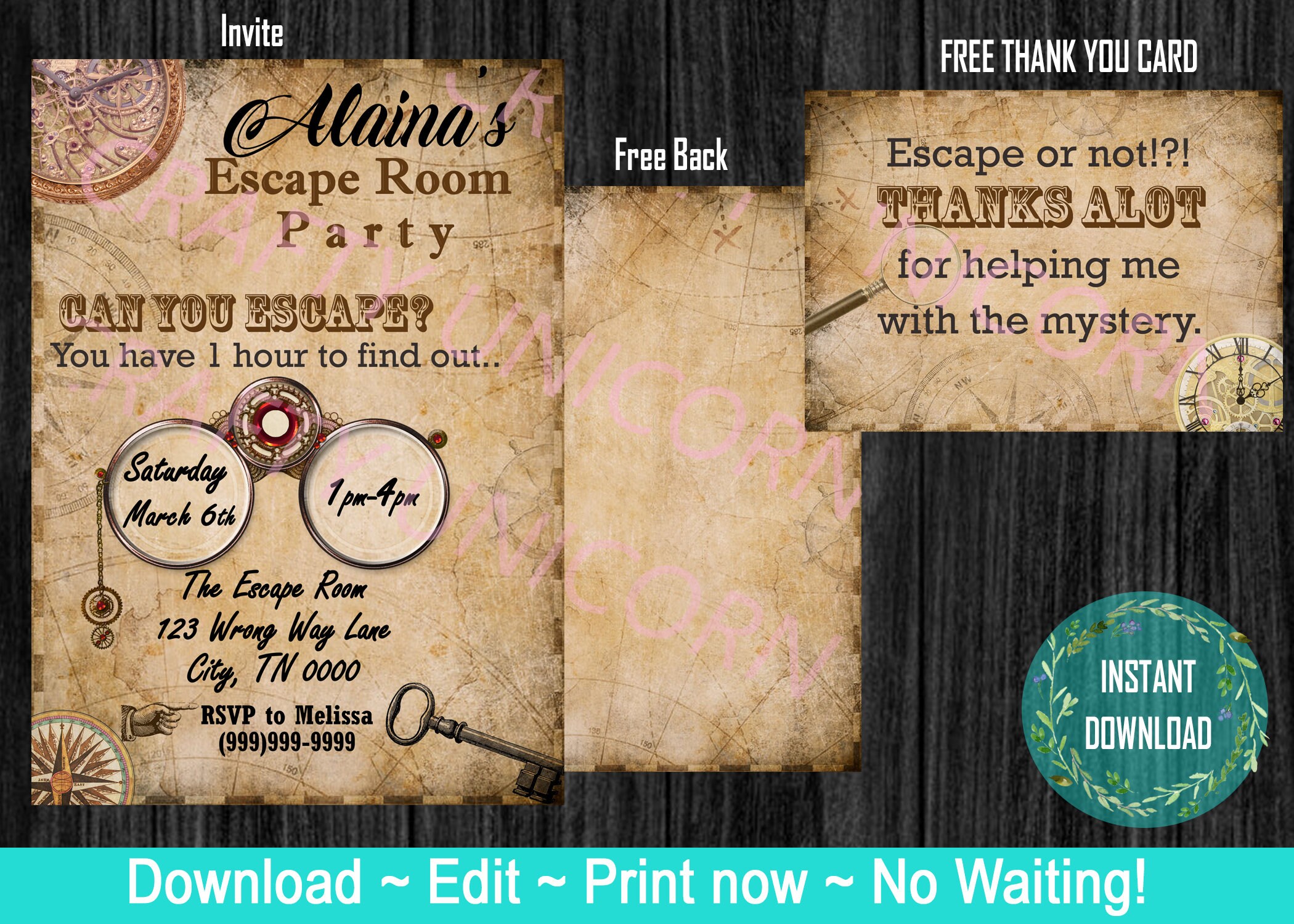 Templates gratuitos de escape room