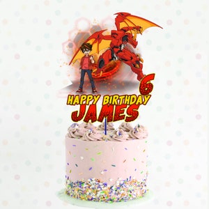 Bakugan Topper, Bakugan party! Bakugan birthday, Bakugan, Dragon cake topper