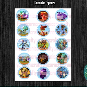Dragon Rescue Riders Birthday Cupcake Toppers!!