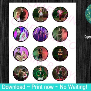 Disney Zombie Birthday Cupcake Toppers!!