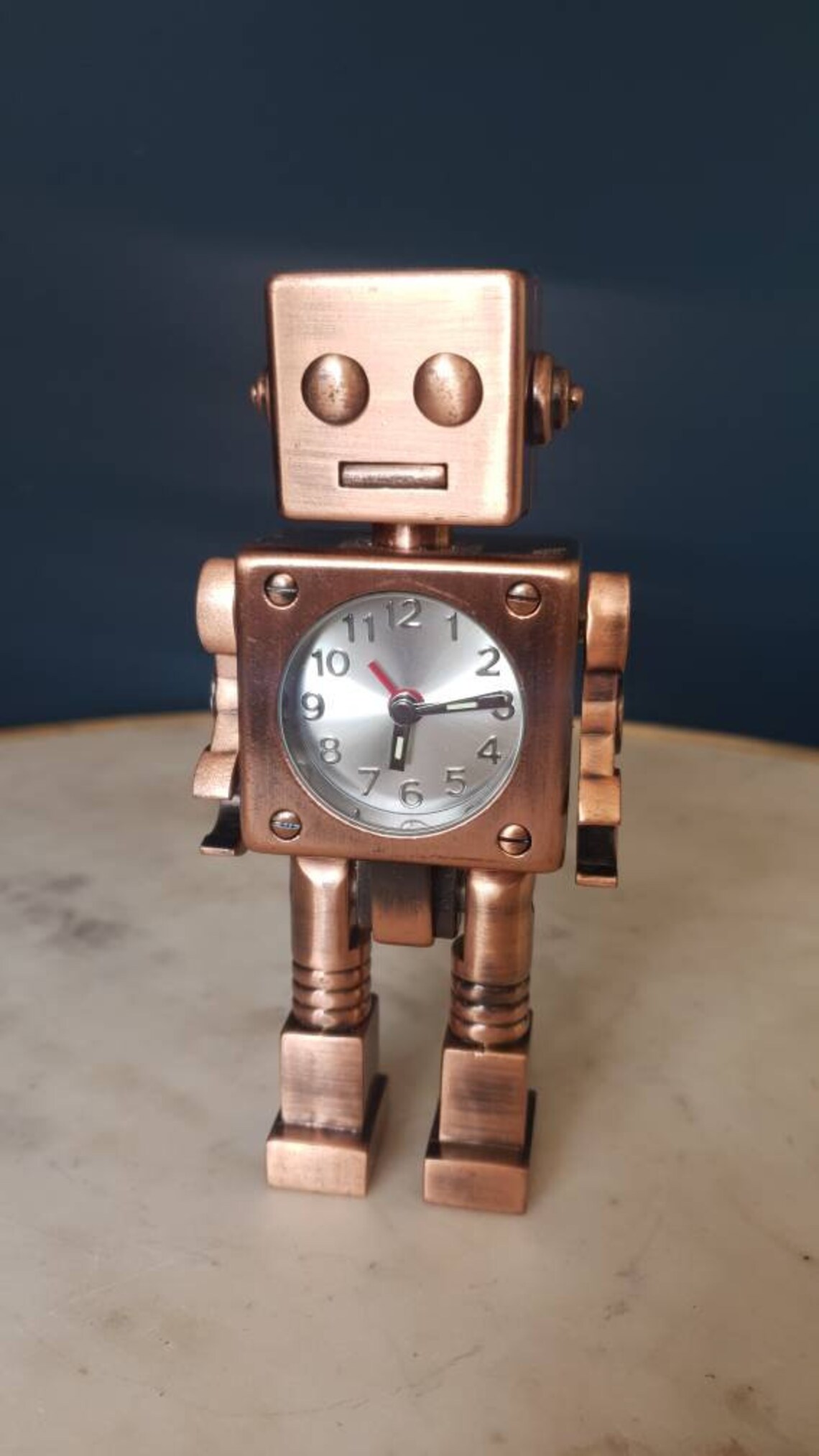 Retro Copper Robot Clock/ Articulated Metal Robot Clock/ Etsy