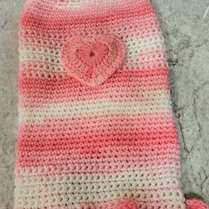 Dog heart sweater