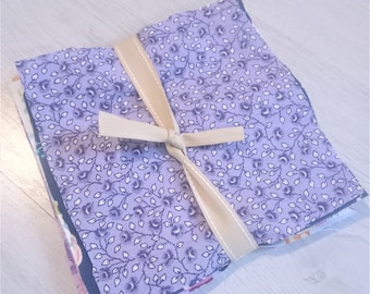 20 Fabric Squares Bundle, 6 inch squares, Fabric Scrap Bundle