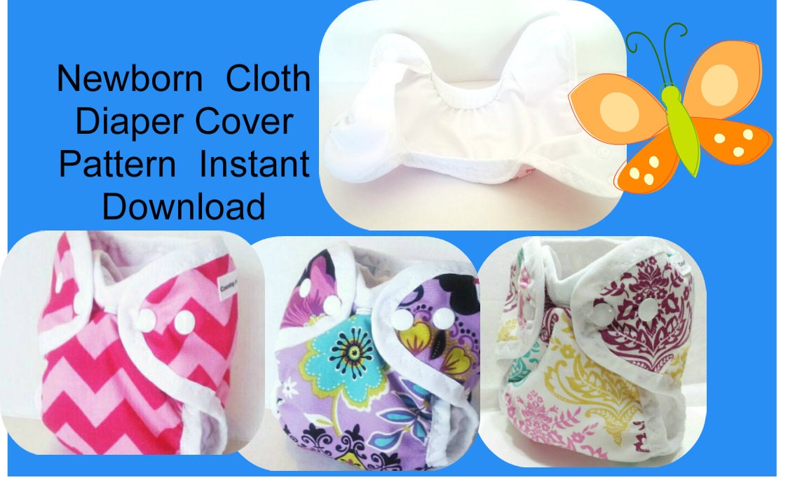 PDF Newborn Cloth Diaper Cover Sewing Pattern With Gussets Etsy Australia