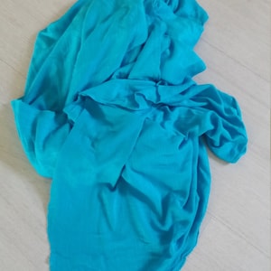 Blue Knit Stretchy Soft Fabric