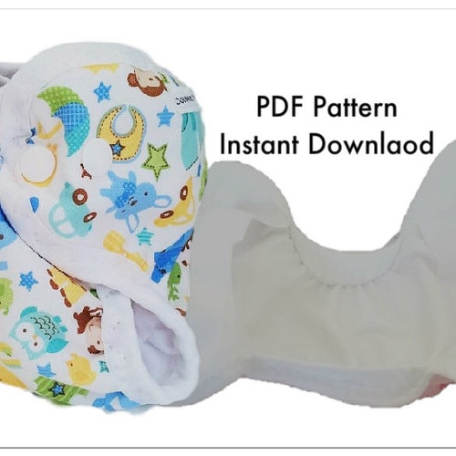 PDF Newborn Cloth Diaper Cover Sewing Pattern Newborn Cloth Etsy