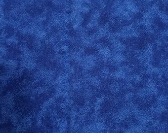 Deep Blue Cotton Fabric by the half yard