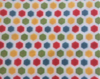 Cruiser Blvd Hexi Fabric, Cotton Fabric, Hexagon Fabric by the yard, Quilt Fabric