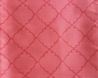 Rose Pink Cotton Fabric, Twill fabric for quilting or Apparel fabric