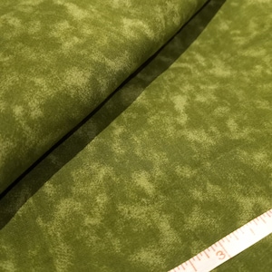 Green Cotton Fabric by the half yard