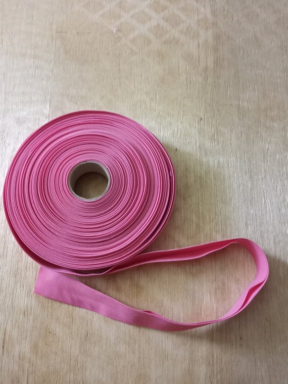 Pink 1 Inch Double Fold Bias Binding by the Yard or Roll Etsy
