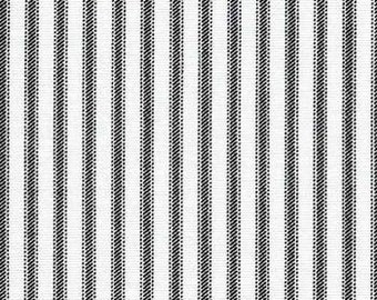 Classic Black Stripe Cotton Fabric by the yard