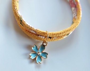 Collier de style japonais fait main pour chat (4 mm) / chaton, réglable, super léger et doux !!